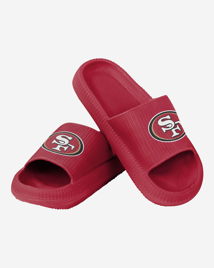 San Francisco 49ers Womens Team Color Pillow Slide FOCO - FOCO.com