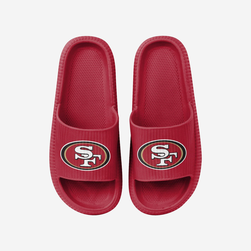 San Francisco 49ers Womens Team Color Pillow Slide FOCO S - FOCO.com