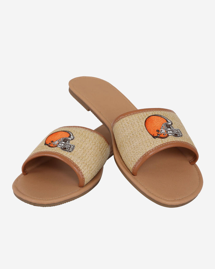 Cleveland Browns Womens Straw Slide FOCO - FOCO.com