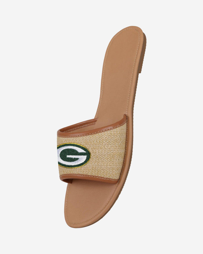 Green Bay Packers Womens Straw Slide FOCO - FOCO.com