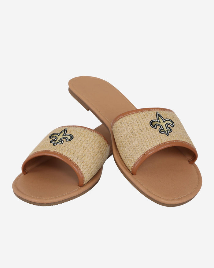 New Orleans Saints Womens Straw Slide FOCO - FOCO.com