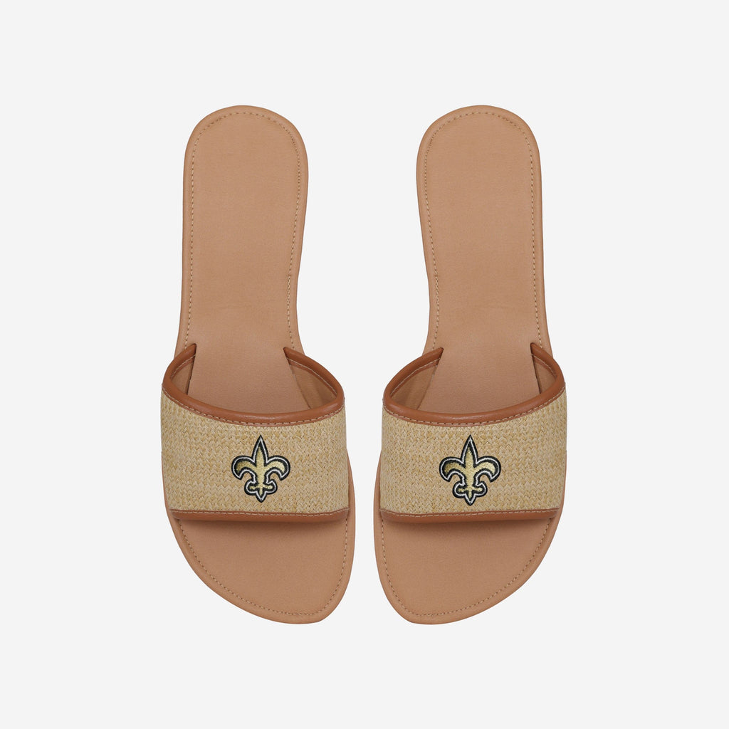 New Orleans Saints Womens Straw Slide FOCO S - FOCO.com