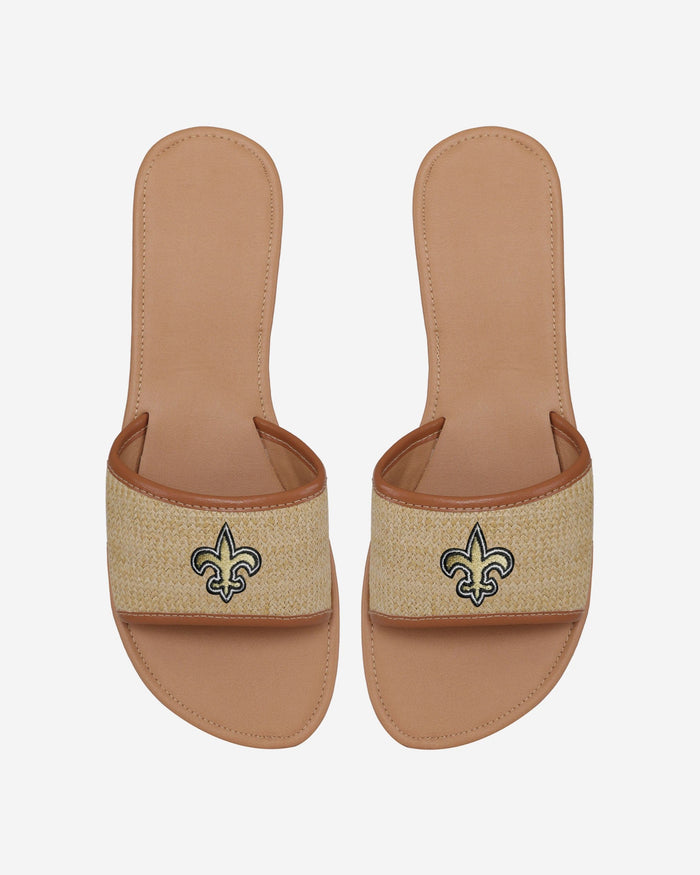 New Orleans Saints Womens Straw Slide FOCO S - FOCO.com