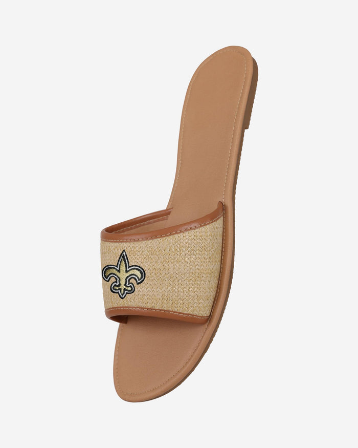 New Orleans Saints Womens Straw Slide FOCO - FOCO.com