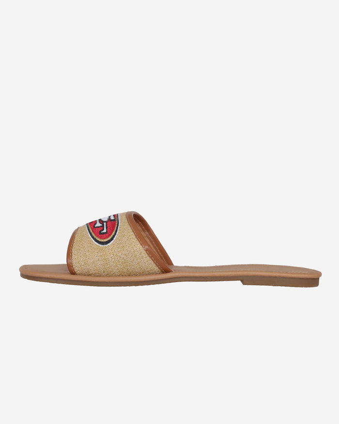 San Francisco 49ers Womens Straw Slide FOCO - FOCO.com