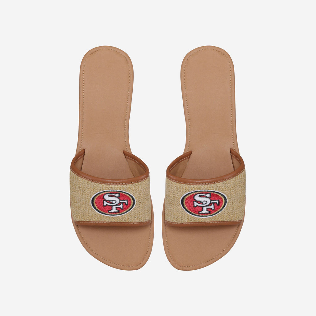 San Francisco 49ers Womens Straw Slide FOCO S - FOCO.com