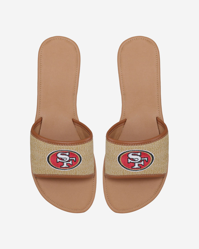 San Francisco 49ers Womens Straw Slide FOCO S - FOCO.com