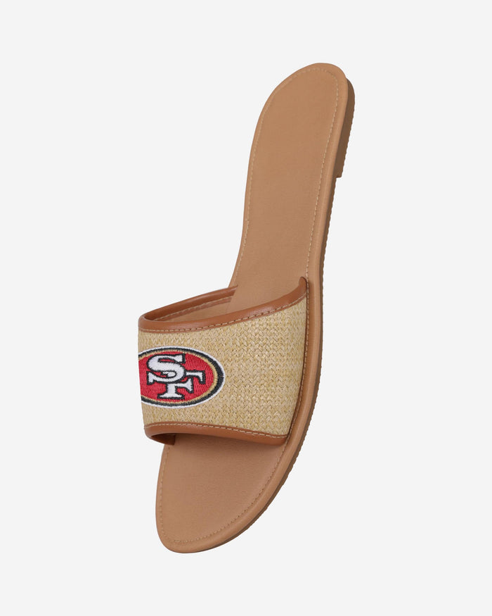 San Francisco 49ers Womens Straw Slide FOCO - FOCO.com