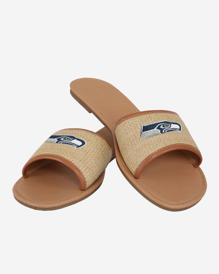 Seattle Seahawks Womens Straw Slide FOCO - FOCO.com