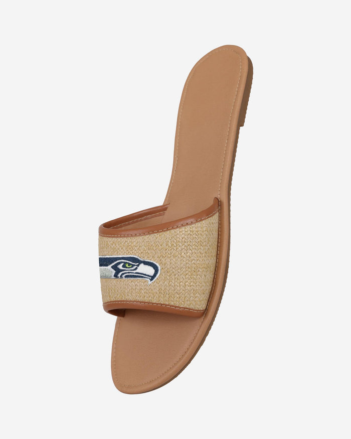 Seattle Seahawks Womens Straw Slide FOCO - FOCO.com