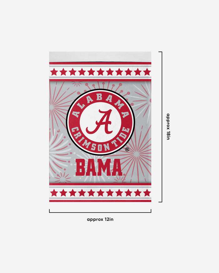 Alabama Crimson Tide Americana Garden Flag FOCO - FOCO.com