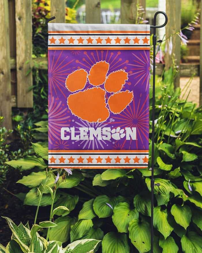 Clemson Tigers Americana Garden Flag FOCO - FOCO.com