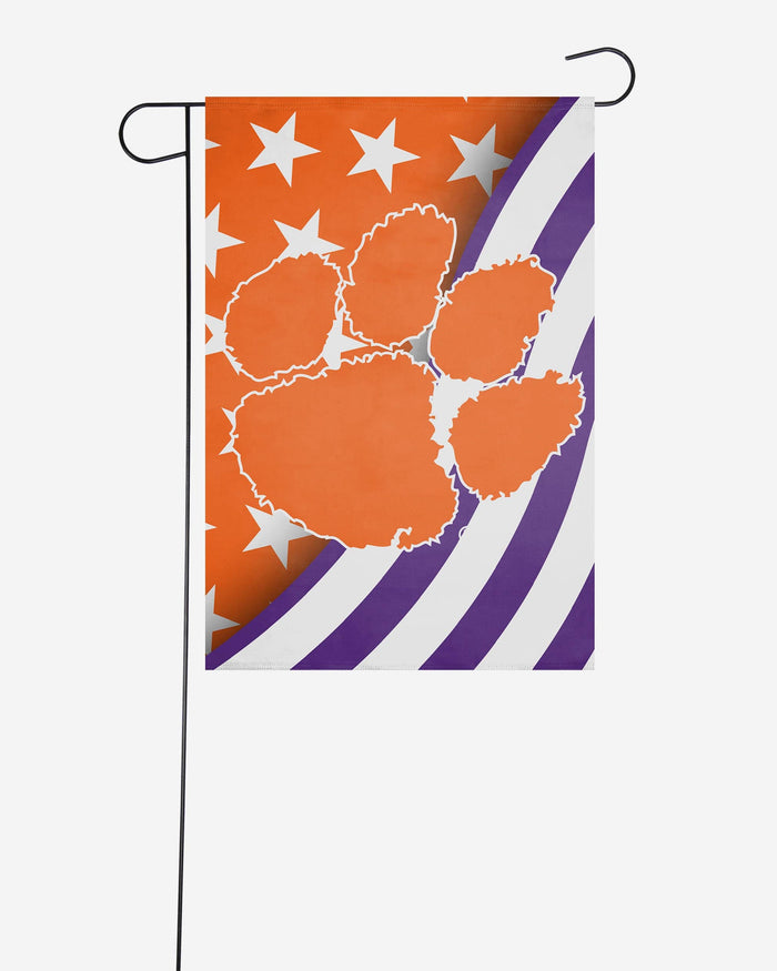 Clemson Tigers Americana Garden Flag FOCO - FOCO.com