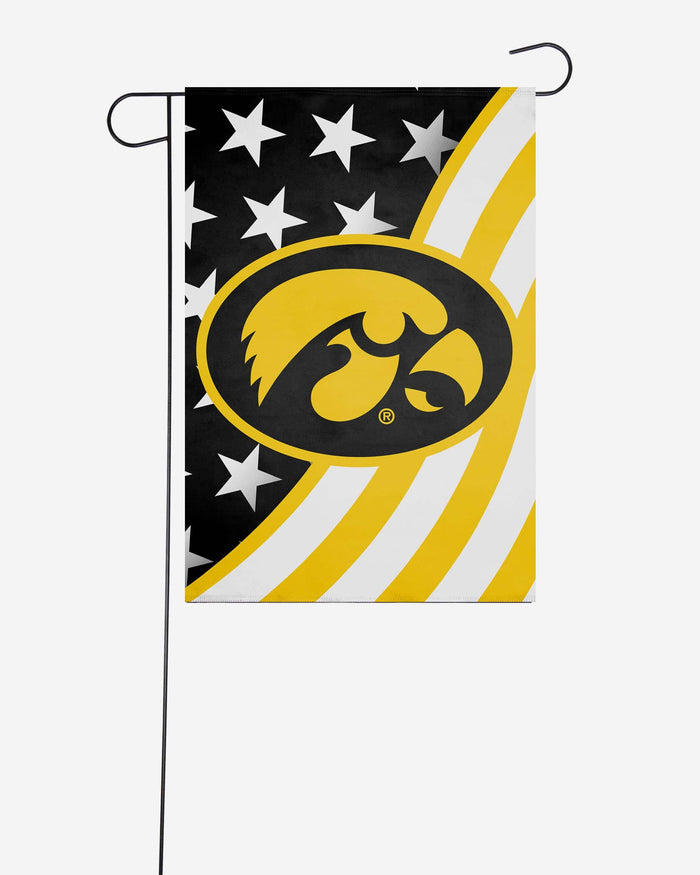 Iowa Hawkeyes Americana Garden Flag FOCO - FOCO.com