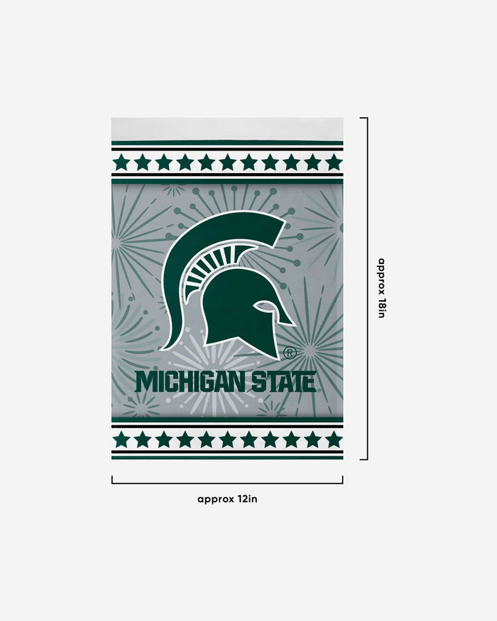 Michigan State Spartans Americana Garden Flag FOCO - FOCO.com