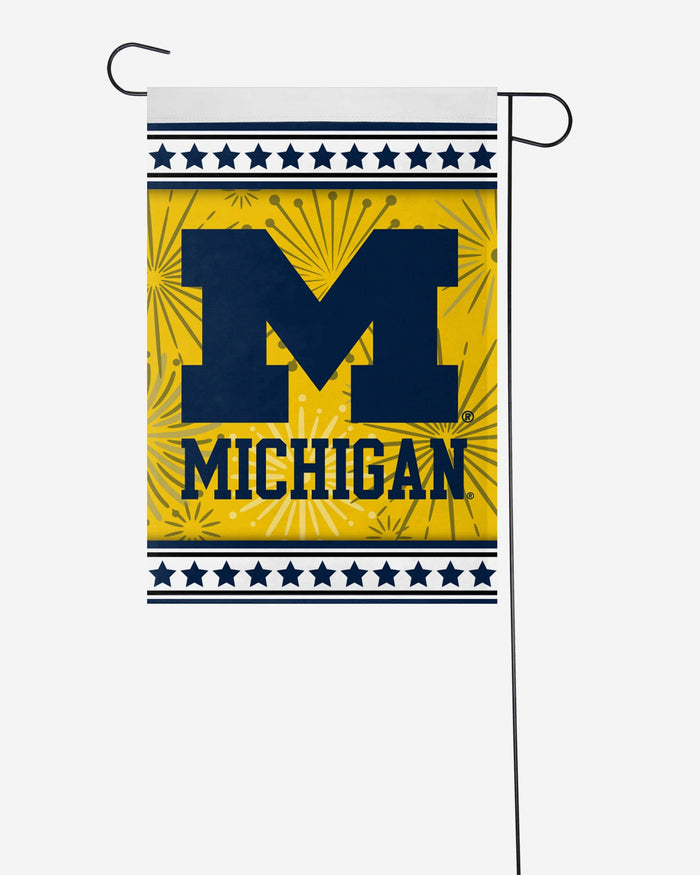 Michigan Wolverines Americana Garden Flag FOCO - FOCO.com