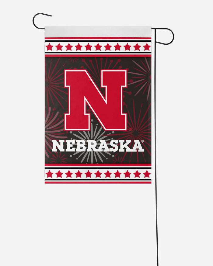 Nebraska Cornhuskers Americana Garden Flag FOCO - FOCO.com