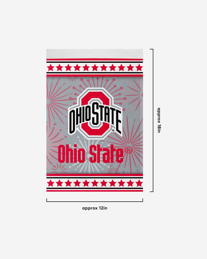 Ohio State Buckeyes Americana Garden Flag FOCO - FOCO.com