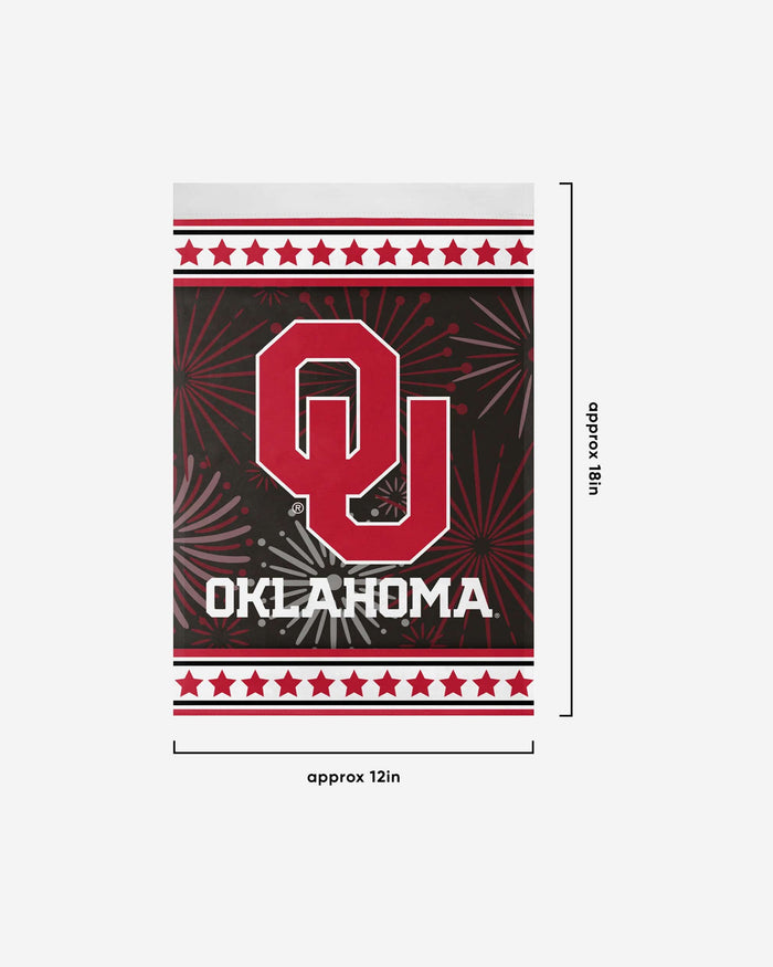 Oklahoma Sooners Americana Garden Flag FOCO - FOCO.com