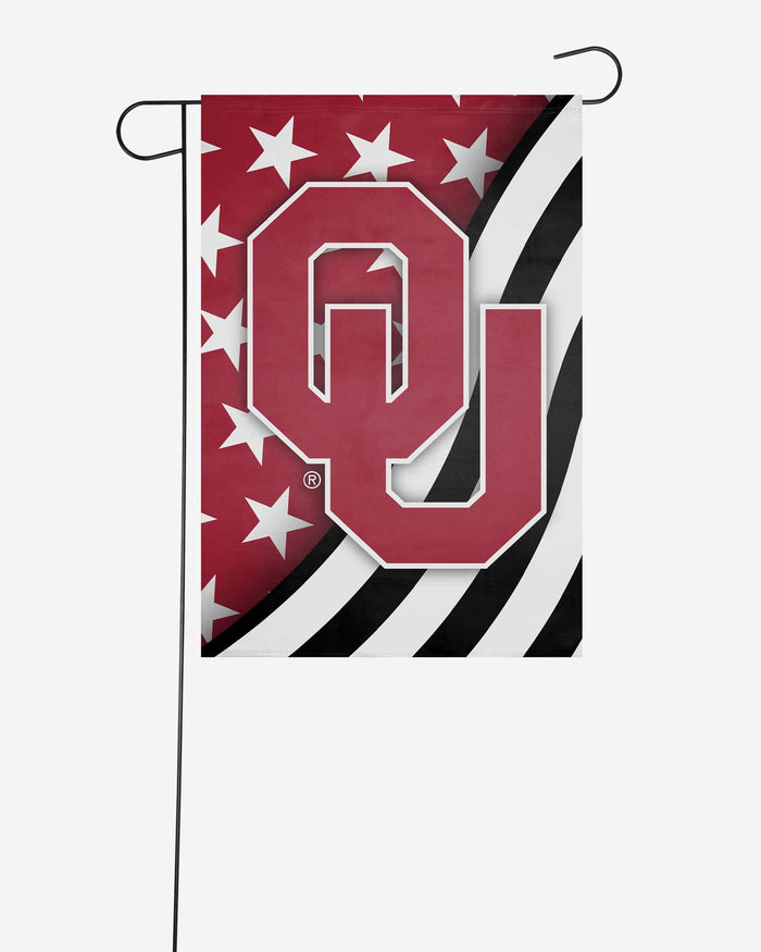 Oklahoma Sooners Americana Garden Flag FOCO - FOCO.com