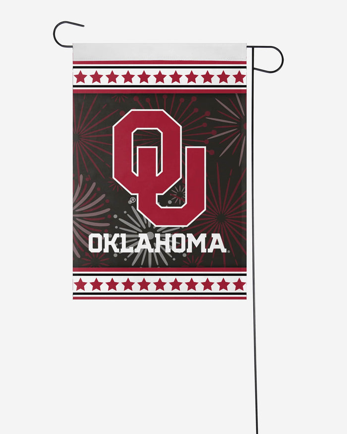 Oklahoma Sooners Americana Garden Flag FOCO - FOCO.com