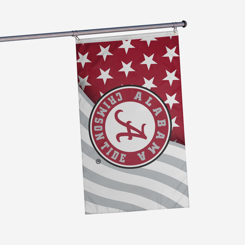 Alabama Crimson Tide Americana Horizontal Flag FOCO - FOCO.com