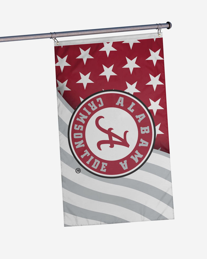 Alabama Crimson Tide Americana Horizontal Flag FOCO - FOCO.com