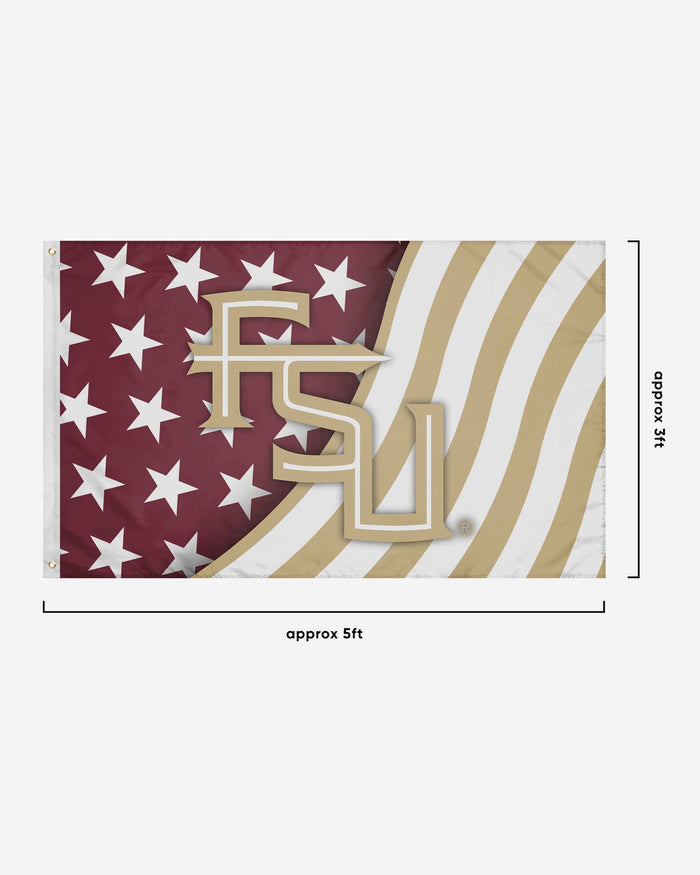 Florida State Seminoles Americana Horizontal Flag FOCO - FOCO.com