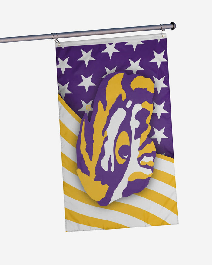 LSU Tigers Americana Horizontal Flag FOCO - FOCO.com