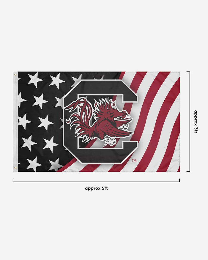 South Carolina Gamecocks Americana Horizontal Flag FOCO - FOCO.com