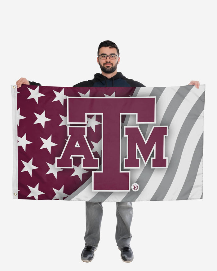 Texas A&M Aggies Americana Horizontal Flag FOCO - FOCO.com