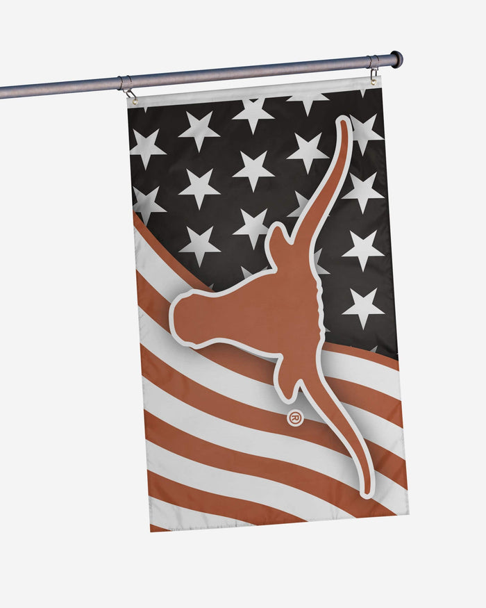 Texas Longhorns Americana Horizontal Flag FOCO - FOCO.com