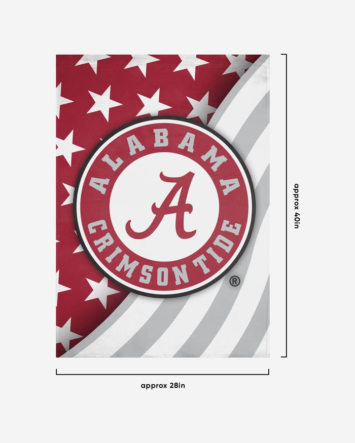 Alabama Crimson Tide Americana Vertical Flag FOCO - FOCO.com