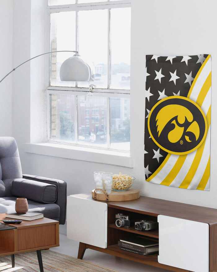 Iowa Hawkeyes Americana Vertical Flag FOCO - FOCO.com