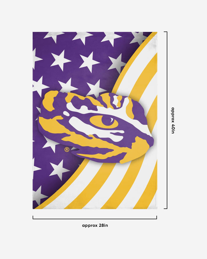 LSU Tigers Americana Vertical Flag FOCO - FOCO.com