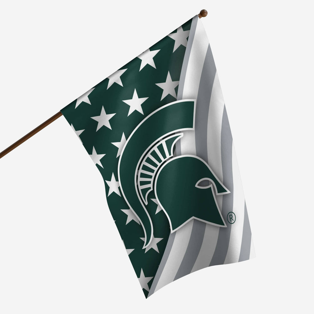 Michigan State Spartans Americana Vertical Flag FOCO - FOCO.com