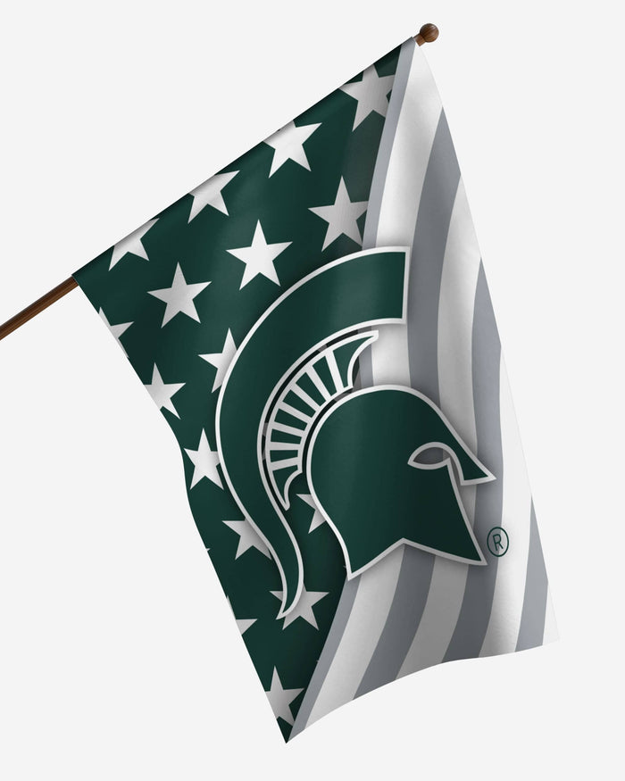 Michigan State Spartans Americana Vertical Flag FOCO - FOCO.com