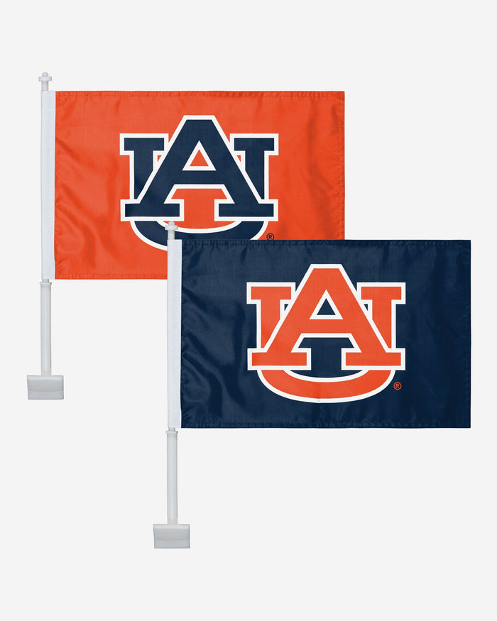 Auburn Tigers 2 Pack Solid Car Flag FOCO - FOCO.com