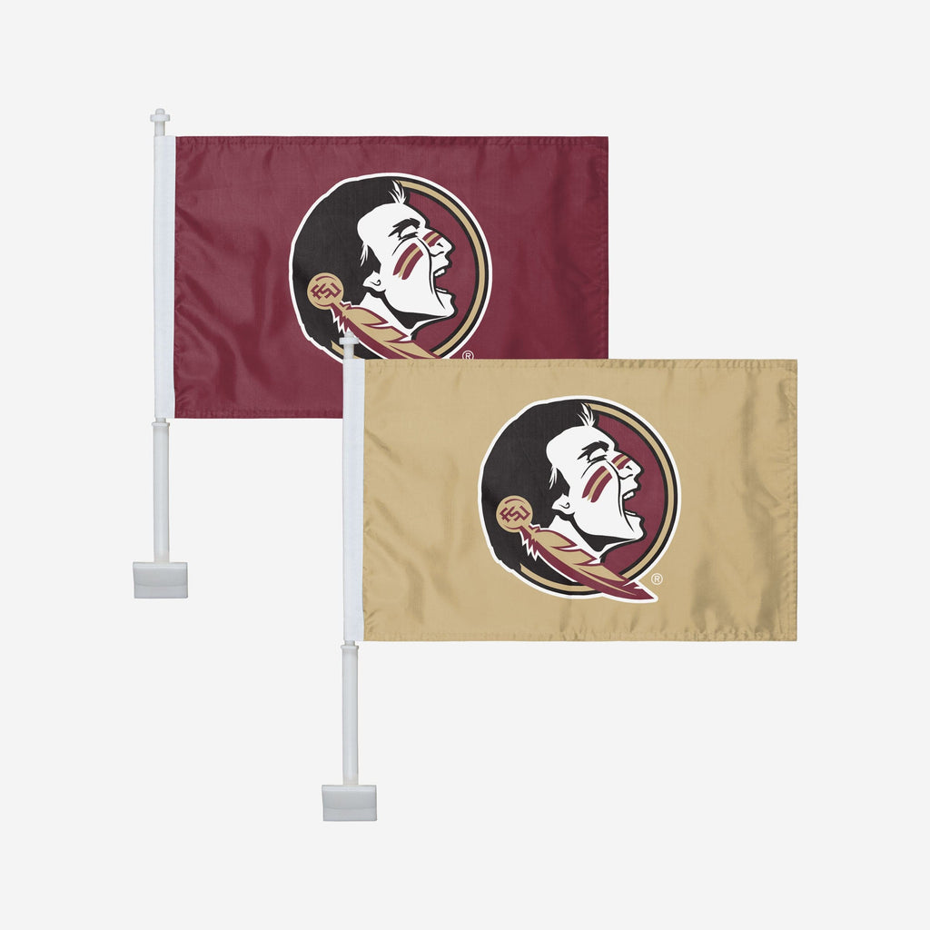 Florida State Seminoles 2 Pack Solid Car Flag FOCO - FOCO.com