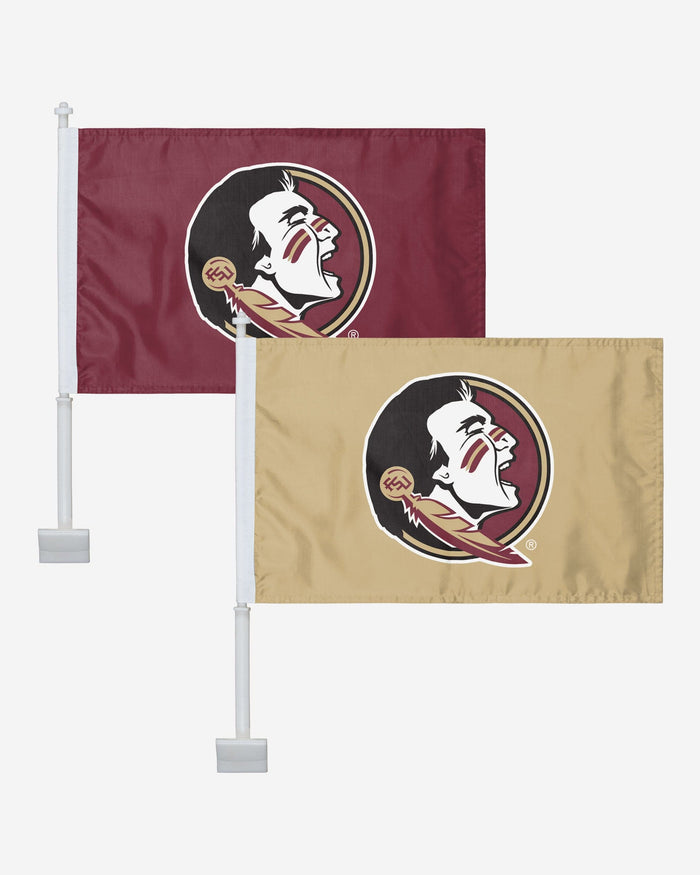 Florida State Seminoles 2 Pack Solid Car Flag FOCO - FOCO.com