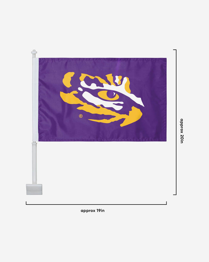 LSU Tigers 2 Pack Solid Car Flag FOCO - FOCO.com