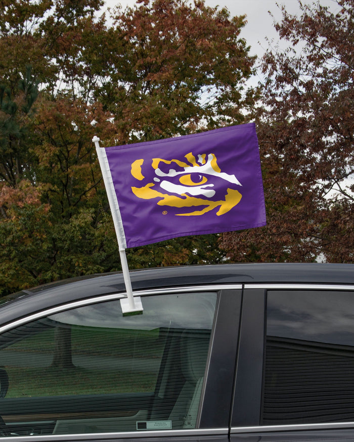 LSU Tigers 2 Pack Solid Car Flag FOCO - FOCO.com