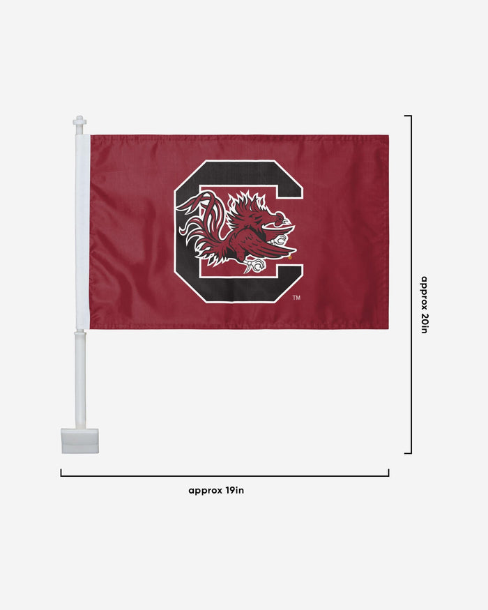 South Carolina Gamecocks 2 Pack Solid Car Flag FOCO - FOCO.com