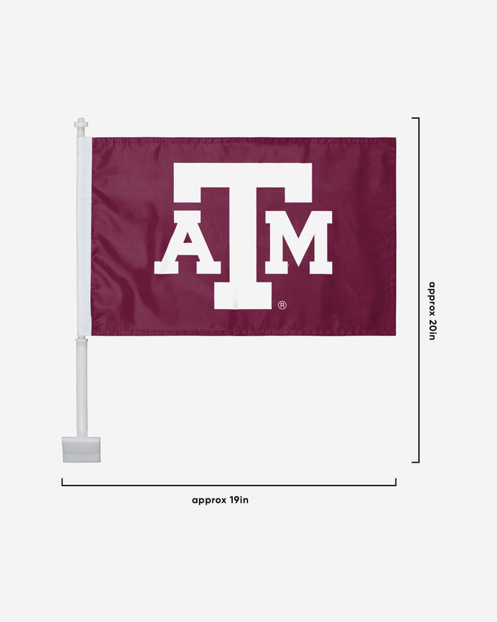 Texas A&M Aggies 2 Pack Solid Car Flag FOCO - FOCO.com