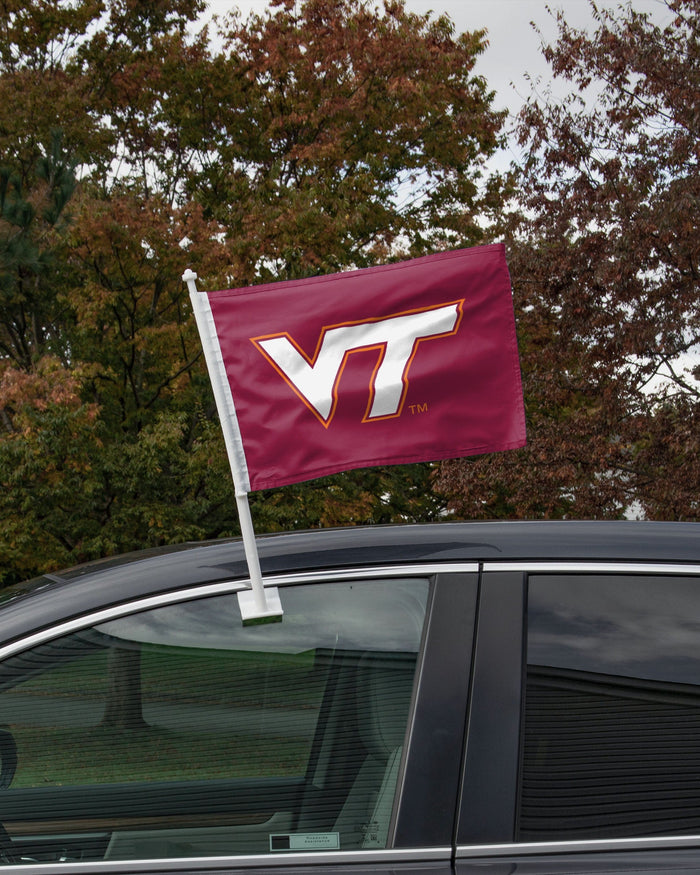 Virginia Tech Hokies 2 Pack Solid Car Flag FOCO - FOCO.com