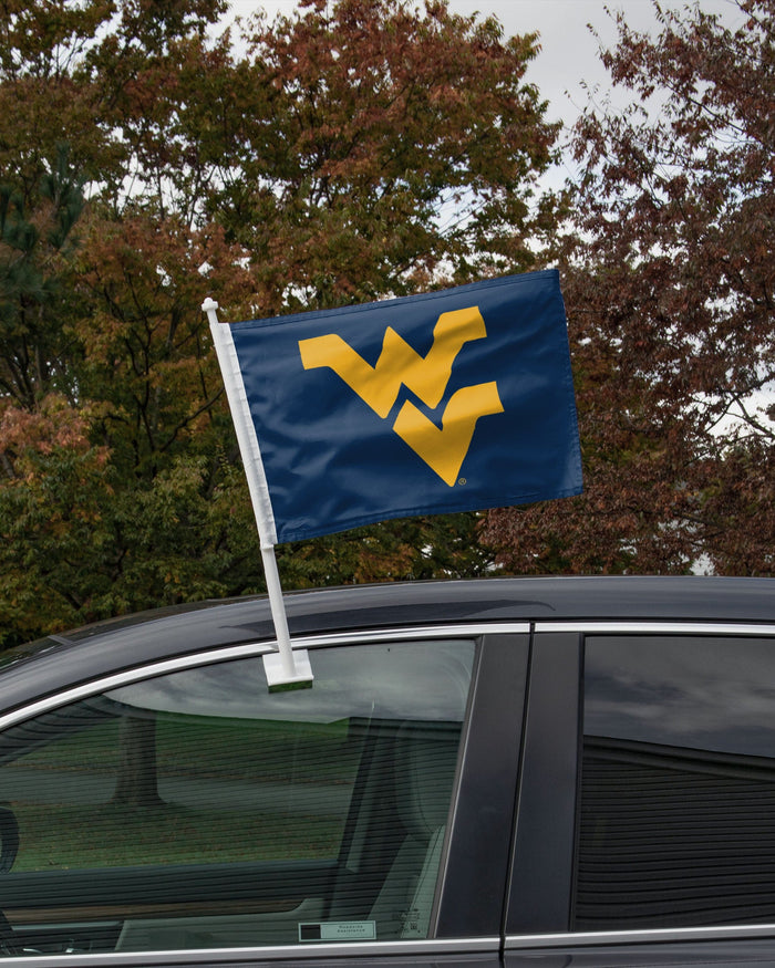 West Virginia Mountaineers 2 Pack Solid Car Flag FOCO - FOCO.com