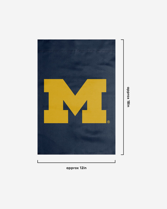 Michigan Wolverines Solid Garden Flag FOCO - FOCO.com