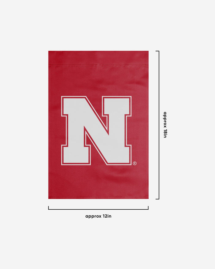 Nebraska Cornhuskers Solid Garden Flag FOCO - FOCO.com