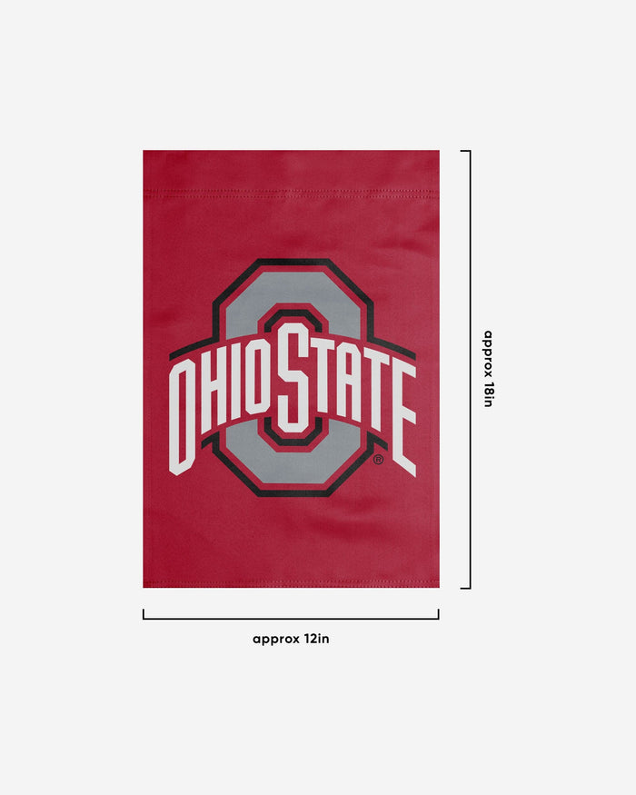 Ohio State Buckeyes Solid Garden Flag FOCO - FOCO.com