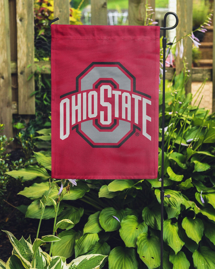 Ohio State Buckeyes Solid Garden Flag FOCO - FOCO.com